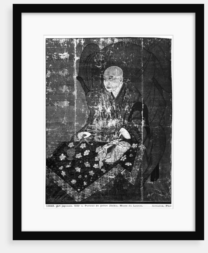 Portrait of Jishin Osho, 14th century by School Japanese