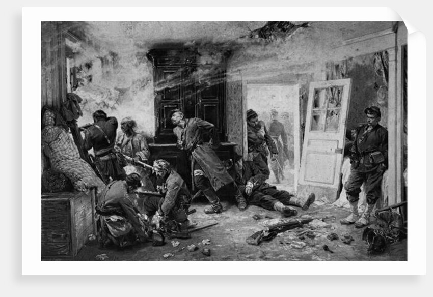 The last cartridges at Balan near Sedan, 1870 by Alphonse Marie de Neuville