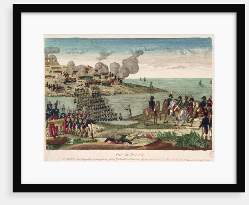 Siege of Trocadero by Louis-Antoine de France Duc d'Angouleme, 31st August 1823 by French School