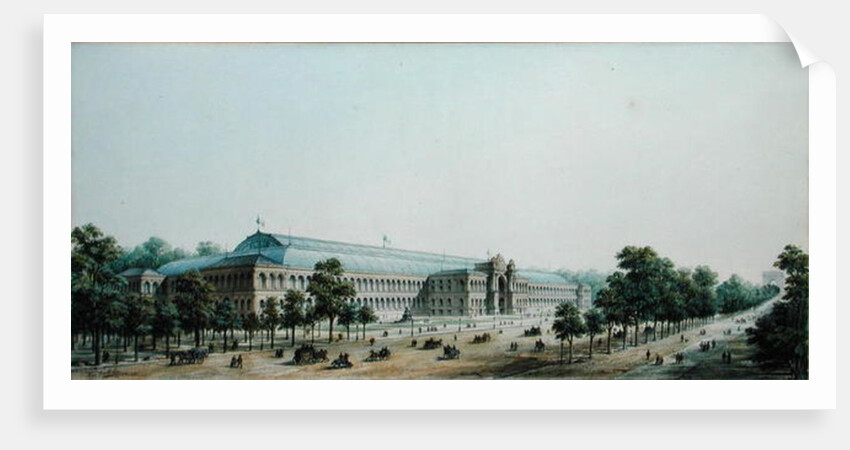 Perspective View of the Palais de l'Industrie, 1854 by Max Berthelin