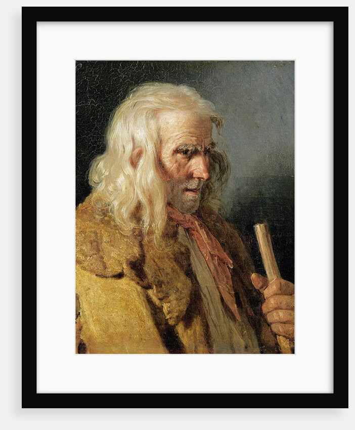 Portrait of a Breton Peasant, 1834 by Jean-Jacques Francois Monanteuil