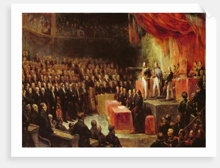 Study for King Louis-Philippe Swearing his Oath to the Chamber of Deputies, 9th August 1830 by Ary Scheffer