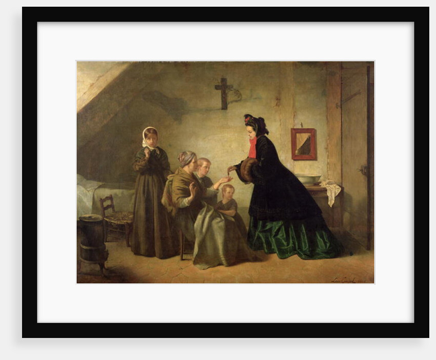 Empress Eugenie Visiting the Unfortunate, 1864 by Paul Leon Lucien Gopil