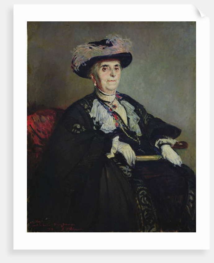 Second study for a portrait of Madame Henri Germain, 1913 by Jacques-Emile Blanche