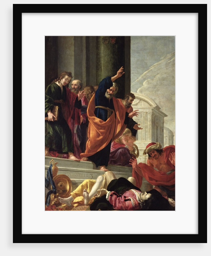 The Death of Sapphira and Ananias, c.1632 by Aubin Vouet