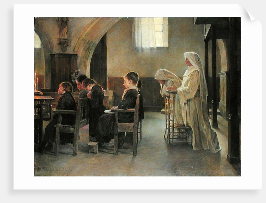 The Eve of the First Communion, before 1890 by Henri Alphonse Louis Laurent-Desrousseaux