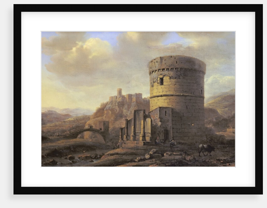 Roman Landscape: The Tomb of Cecilia Metella by Jacob de Heusch