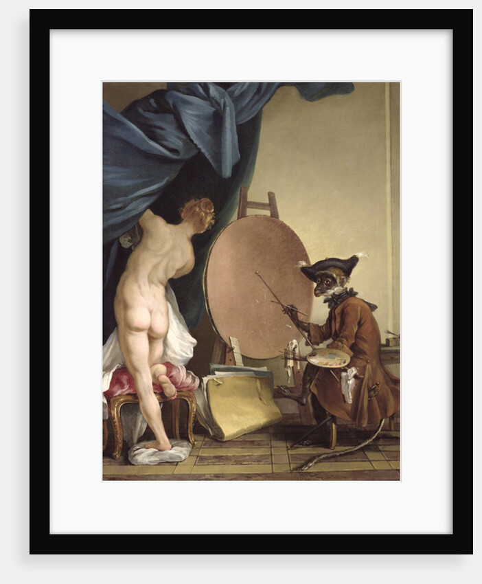 The Monkey Painter by Jean Baptiste Deshays de Colleville
