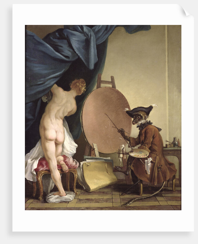 The Monkey Painter by Jean Baptiste Deshays de Colleville