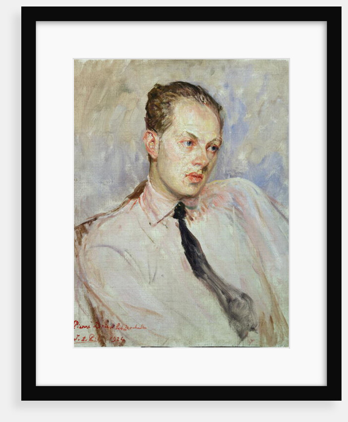 Study for a portrait of Pierre Drieu La Rochelle 1924 by Jacques-Emile Blanche