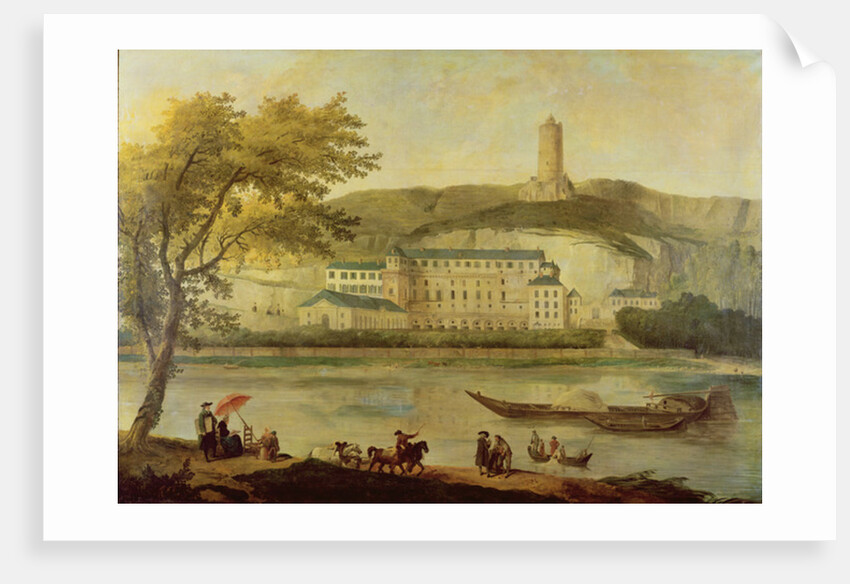 The Chateau de La Roche-Guyon by Hubert Robert