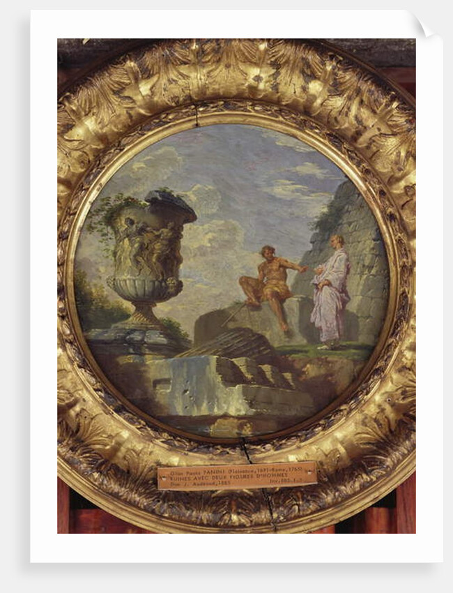 Ruins with Two Men, c.1750-60 by Giovanni Paolo Pannini or Panini