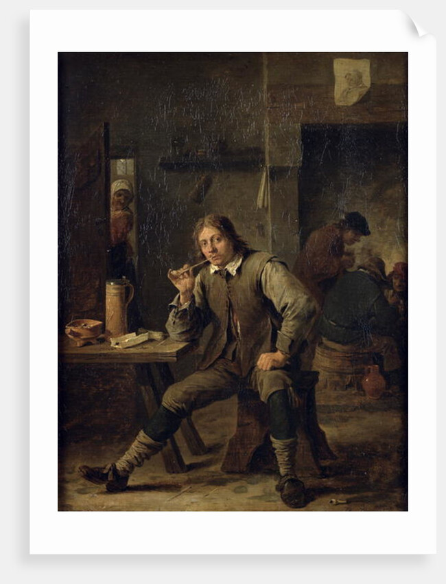 A Smoker Leaning on a Table, 1643 by David the Younger Teniers
