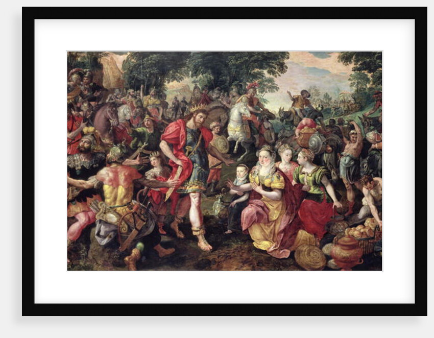 David and Abigail or Alexander and the Family of Darius by Maarten de Vos
