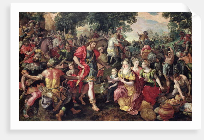 David and Abigail or Alexander and the Family of Darius by Maarten de Vos