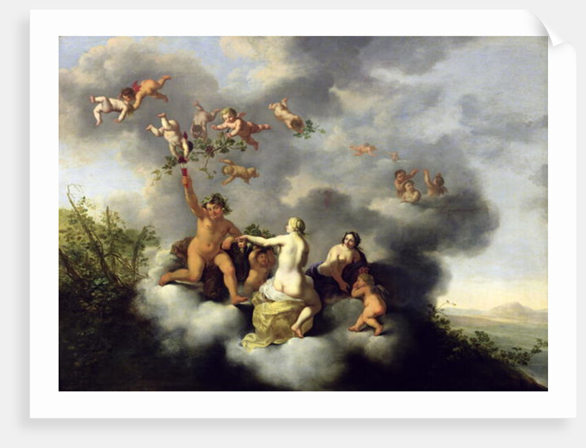 Ceres, Bacchus, Venus and Cupid by Cornelis van Poelenburgh or Poelenburch