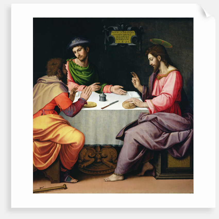 The Supper at Emmaus, c.1520 by Ridolfo Il Ghirlandaio