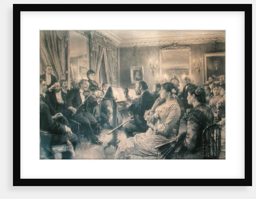 The Quartet or The Musical Evening at the House of Amaury Duval, 1881 by Leon Augustin Lhermitte