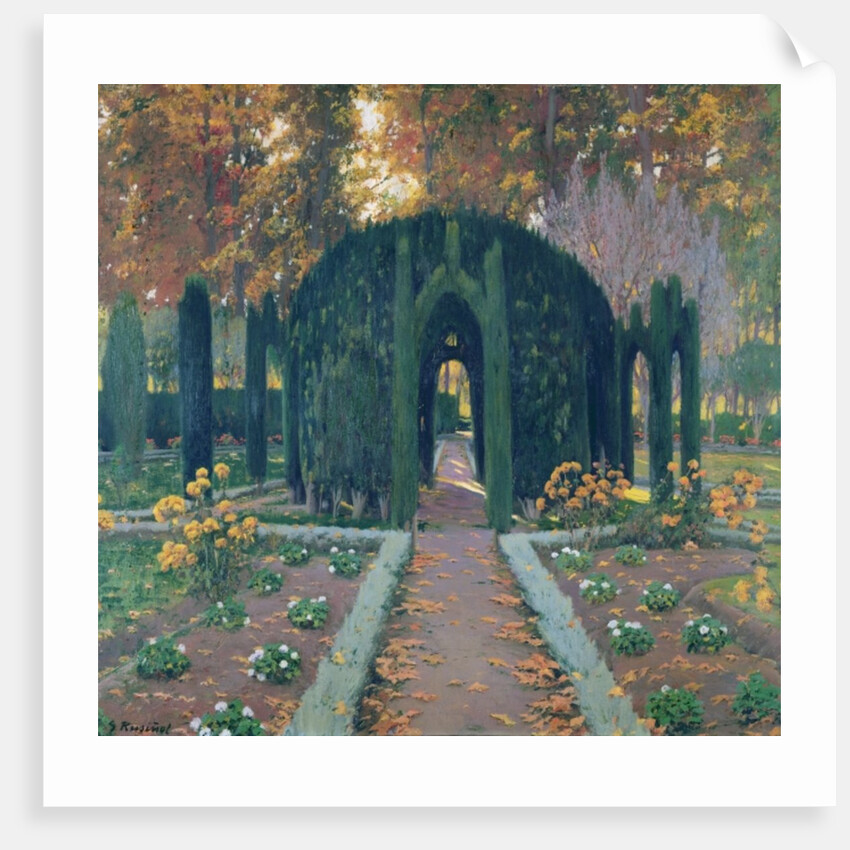 La Glorieta 1909 by Santiago Rusinol i Prats