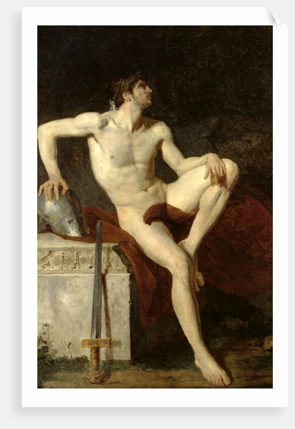 Seated Gladiator by Jean-Germain Drouais