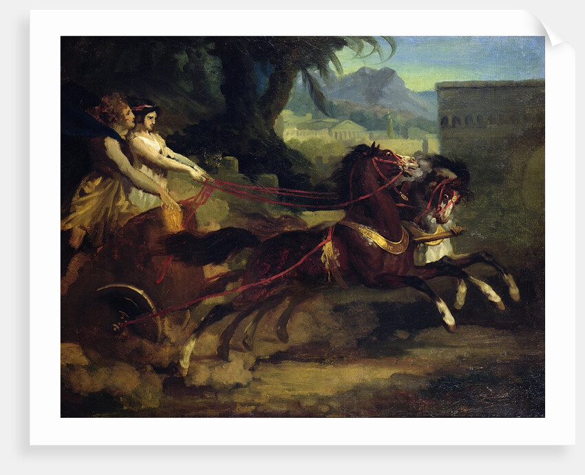Ancient Chariot Race by Theodore Gericault