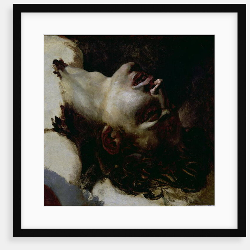 Head of a Dead Young Man, before 1819 by Theodore Gericault