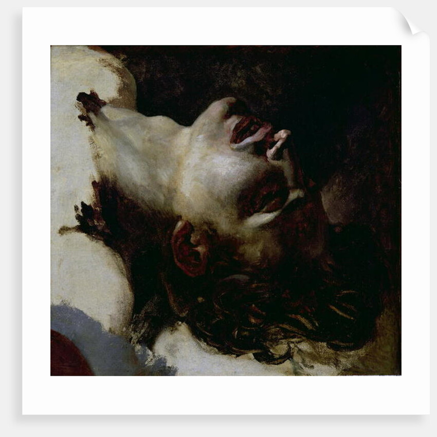Head of a Dead Young Man, before 1819 by Theodore Gericault
