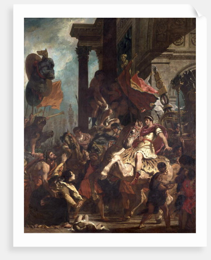 The Justice of Trajan 1840 by Ferdinand Victor Eugene Delacroix