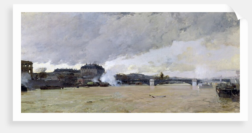 The Flooding of the Seine, c.1903 by Luigi Loir