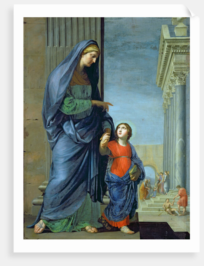 St. Anne Leading the Virgin to the Temple, c.1635-45 by Jacques Stella