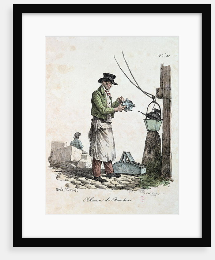 The Lamplighter by Antoine Charles Horace Vernet