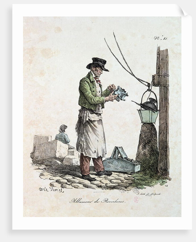 The Lamplighter by Antoine Charles Horace Vernet