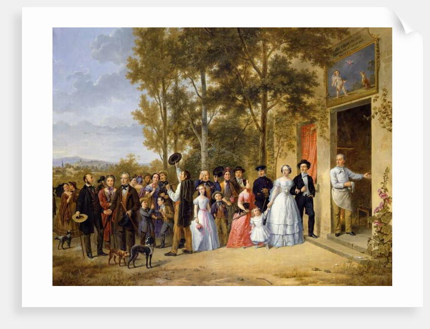 A Wedding at the Coeur Volant, Louveciennes, c.1850 by French School