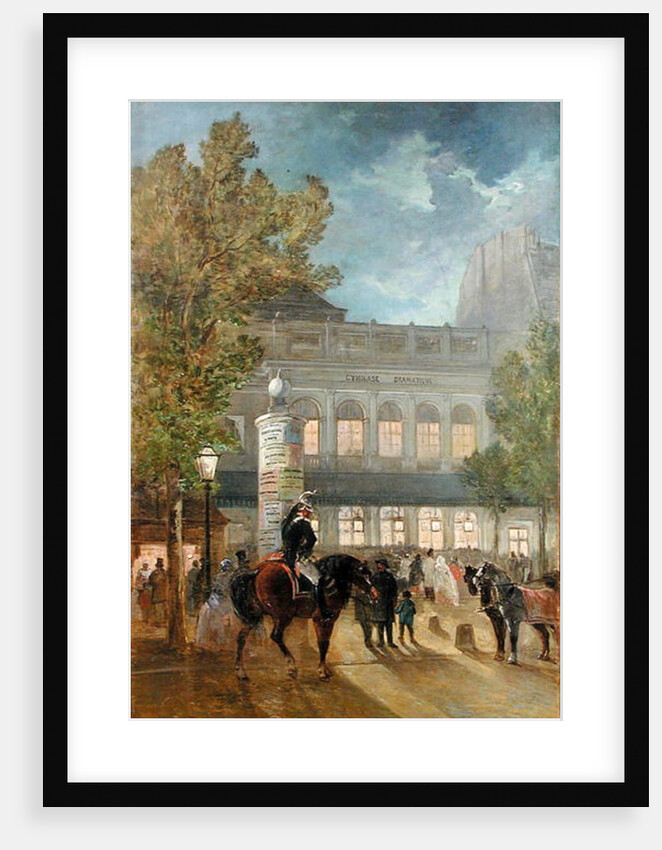 The Theatre Gymnase, Evening by Jules Hereau