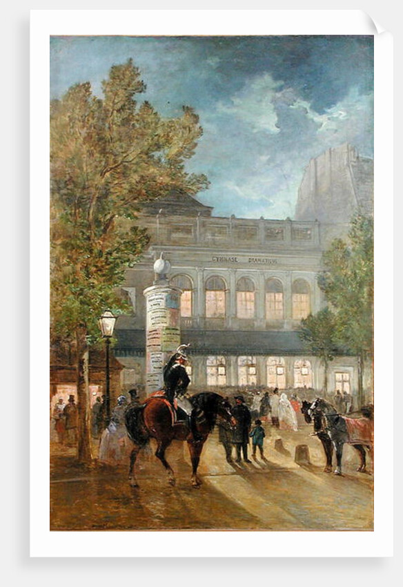 The Theatre Gymnase, Evening by Jules Hereau