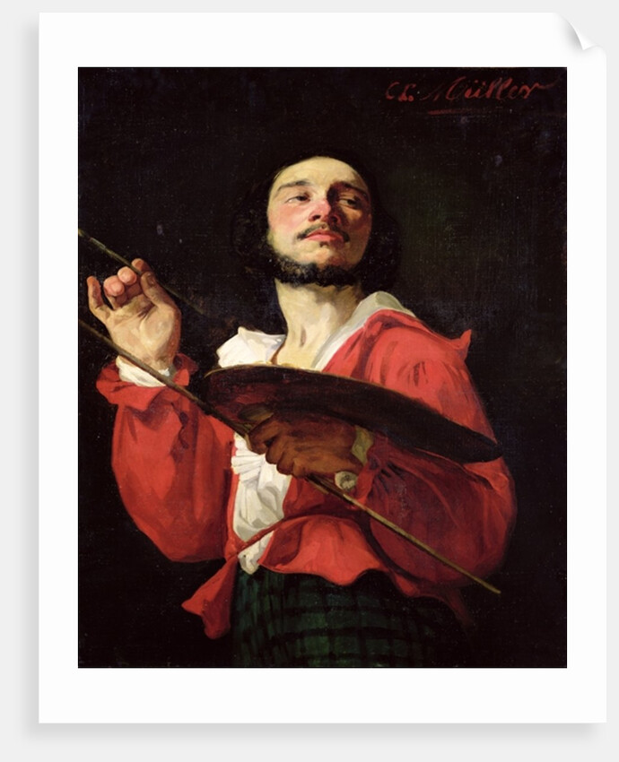 Self Portrait by Charles Louis Lucien Muller