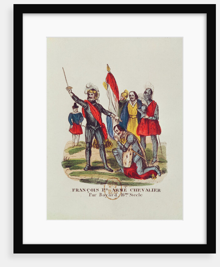 Francois I King of France and Pierre du Terrail Chevalier Bayard, after the Battle of Marignan in 1515, 1841 by French School
