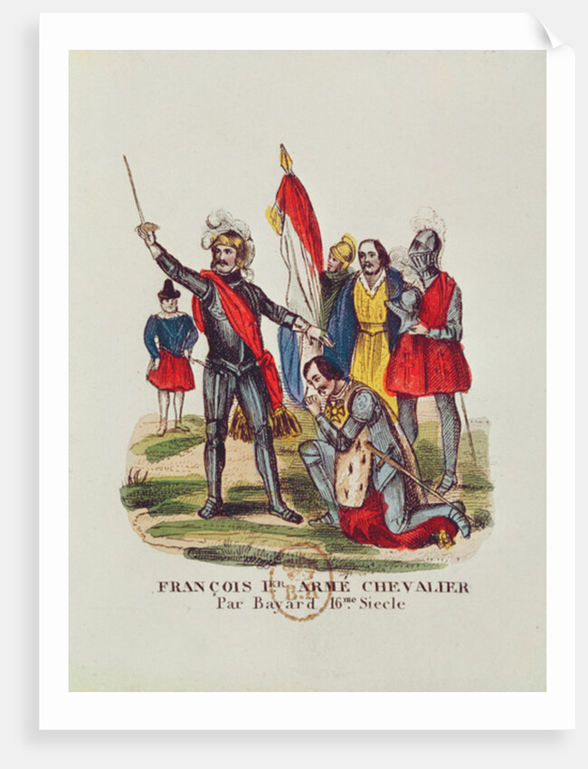 Francois I King of France and Pierre du Terrail Chevalier Bayard, after the Battle of Marignan in 1515, 1841 by French School