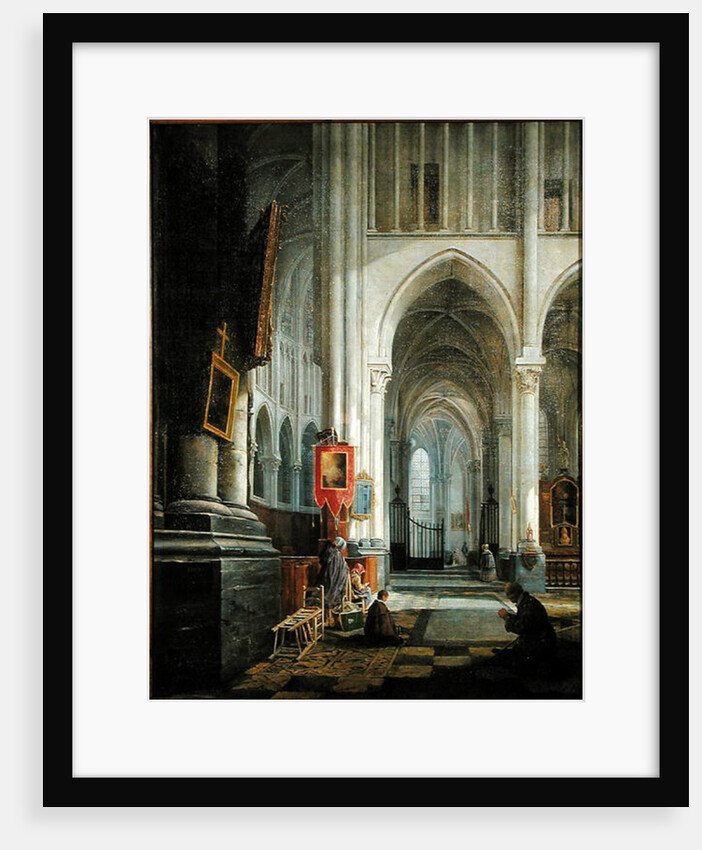 Interior of St. Omer Cathedral, 1836 by Hippolyte Joseph Cuvelier