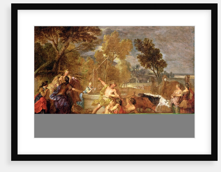 Moses and the Daughters of Jethro by Nicolas Bertin