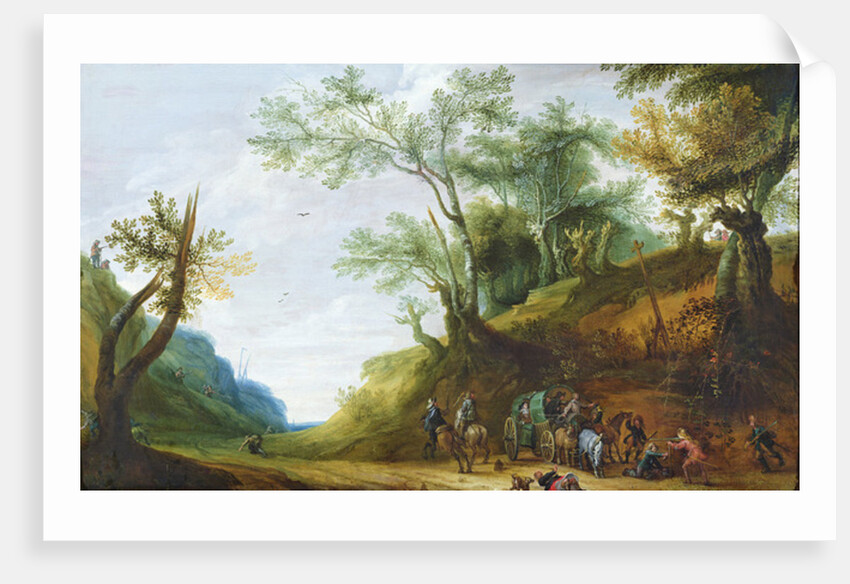 Thieves Attacking a Carriage by Peeter Snayers