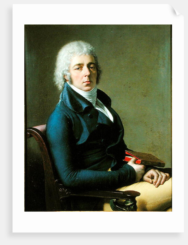 Portrait of Citizen Bourgeon 1800 by Anne Louis Girodet de Roucy-Trioson