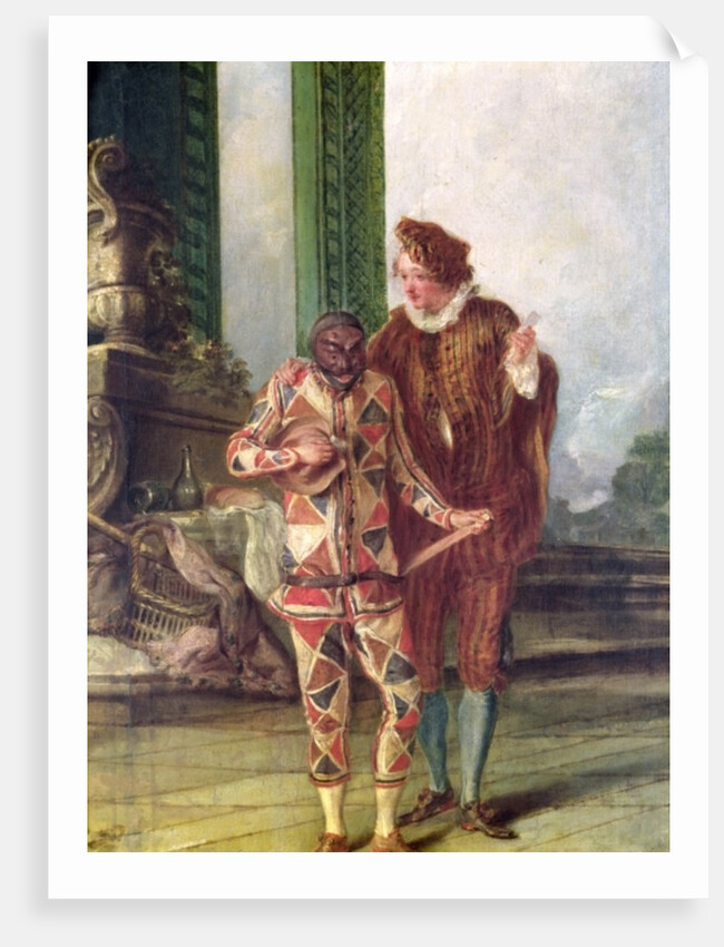 Scene from the Commedia dell'Arte by French School