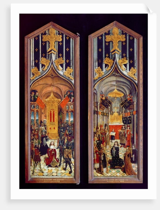 The Coronation of David and Louis XII 1501 by French School