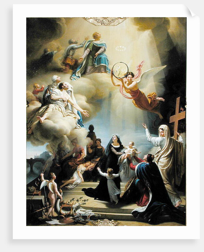 Allegory in Honour of the Birth of Henri de France Duke of Bordeaux in 1820, 1821 by Jean-Charles Tardieu