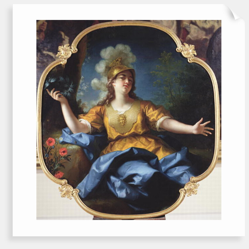 Portrait of a Woman as Minerva, 1730 by Jean Raoux