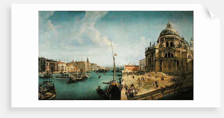 Entrance to the Grand Canal and Santa Maria della Salute, Venice by Michele Marieschi