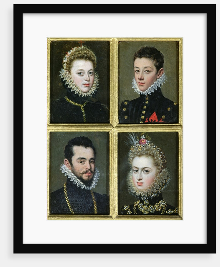 Portrait of Two Men and Two Women by Alonso Sanchez Coello