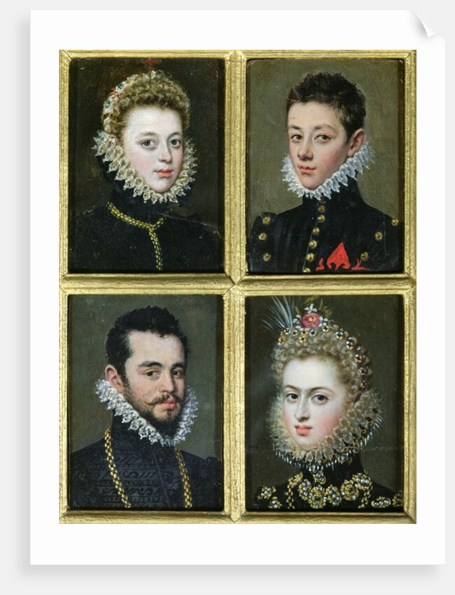 Portrait of Two Men and Two Women by Alonso Sanchez Coello