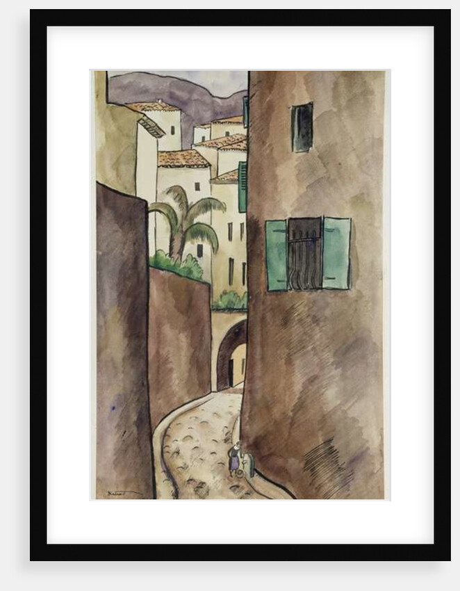 Mediterranean Street and Houses by Louis Robert Antral